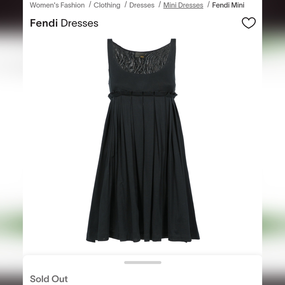 NWT Brown Fendi Dress Size 40 Italian 4 US